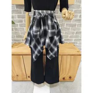 [레코브](김해점)레이어드 체크 스커트 (LG31F3SK509X)