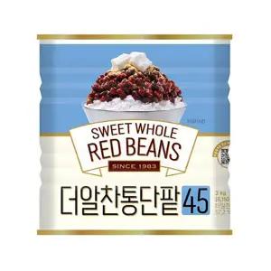 웰베이킹 대두식품 더알찬 통단팥45 3kg 캔 (팥빙수앙금팥빙수팥)