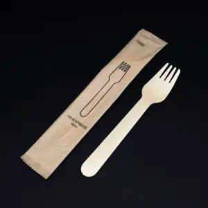웰베이킹 나무포크 16cm 개별포장 (1개/100개)