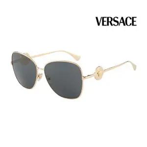 [하프클럽/베르사체]베르사체 선글라스 VE2256 1002/87 라운드 메탈 자외선차단