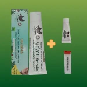 태국 콩알치약 구취제거 5star4a 치약 70g+8g+1통