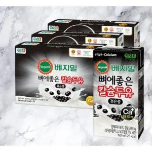 정식품 베지밀 뼈에좋은 칼슘두유 검은콩 190ml, 72개