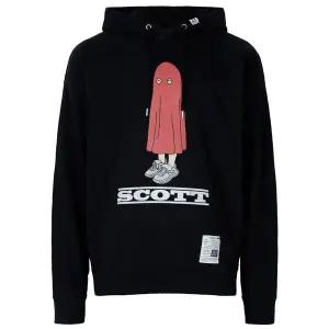 미하라야스히로 25FW 블랙 스캇 프린트 후드 스웨트셔츠 A15HD653 BLACK