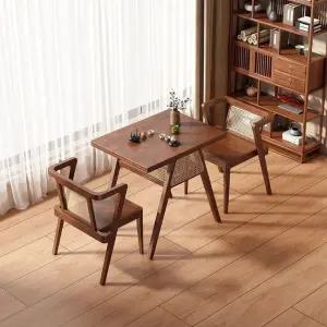 2인 원목 식탁 2인용 세트 오크 공간 테이블 티 월넛 단품 활용