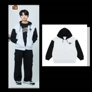 소이 주니어 봄가을옷 남자 여자 모노배색 후드점퍼 초등생 고학년 후드집업 25S5701