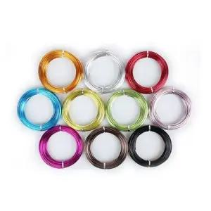 칼라 철사 알루미늄 와이어 아트 공예 철사 2mmx16M/재료/만들기/DIY/다용도/공작/공예용/색깔/컬러