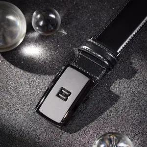 [닥스](강남점)DBBE6E372BK [닥스벨트][Premium]이태리 수입가죽 블랙 자동벨트