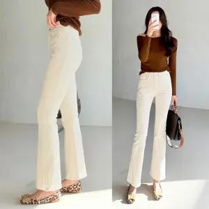 절개슬림부츠컷 96플레이스 봄 좋은면 다대절개 슬림부츠컷