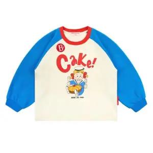 [롯데백화점]베베드피노 프룻 케익 컬러 블록 라글란 티셔츠 BP51TR347IV