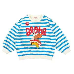 [롯데백화점]베베드피노 알로하 퍼피 스트라이프 스웨트셔츠 BP51MR336BL