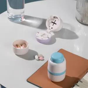 휴대용 약통 약 알약 커팅기 컷팅기 4등분/절단기/약분쇄기/정제/약절단기/약컷팅기/약쪼개기/가정/상비약