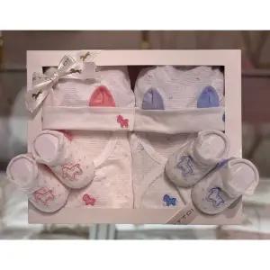 [에뜨와](본점) (말띠임신출산선물) 도트쌍둥이출산선물세트 (07T317002S1)