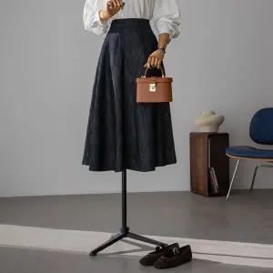 (안나앤플러스) 버튼 논페이드 데님 스커트[스커트EC699] 빅사이즈