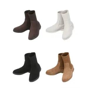 한정수량 라그라치아 울 스웨이드 블랜디드 니트 부츠 LG0091151263