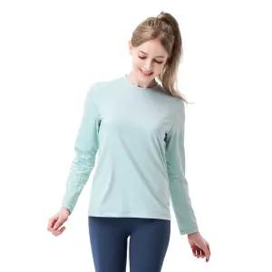 프로월드컵 여성 배색 긴팔 라운드 티셔츠 Q123-3604-05