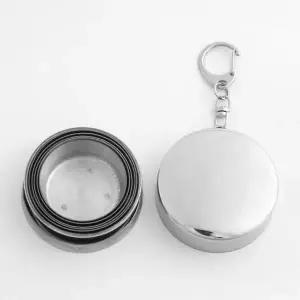 스텐컵 캠핑컵 휴대용 자바라 캠핑 등산 술잔 접이식컵(75ml)