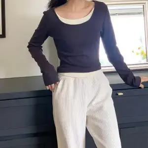 어나더블 올트 라운드 밑단 레이어드 긴팔티