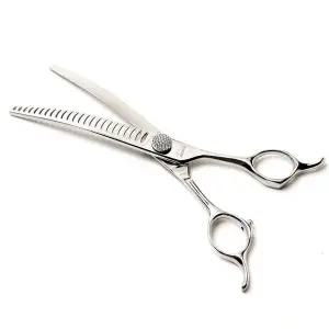 [아키즈][WY-7024FC] 7인치 24발 요술가위 깔끔한 마무리 부드러운 절삭감 애견 숱가위