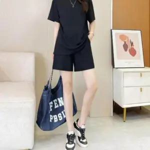 상하 여름 트레이닝복 블랙 세트 반바지 반팔