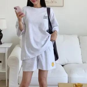 그래픽 빅사이즈 크랙 트레이닝세트다솜결