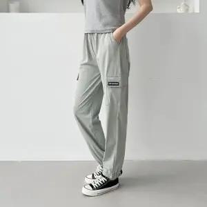츄리닝 카고 옆포켓 허리밴딩 여성바지 조거팬츠