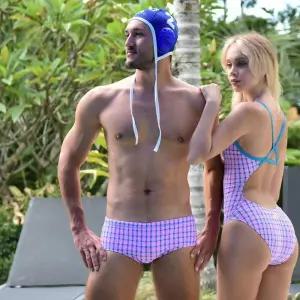 레몬슈가 남자 2025 숏사각 수영복 K885235 수상레져