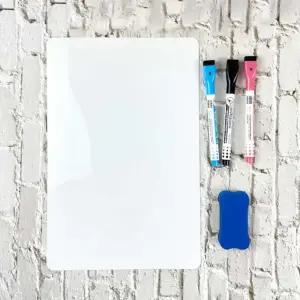 A3 고무 자석 화이트 보드 낙서판 자석보드판/슬림/탁부착/후면자석/홈오피스/가정용/메모판/공부방/아이방