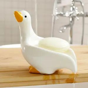 오리 비누받침대 물빠짐 욕실 세면대 비누 거치대