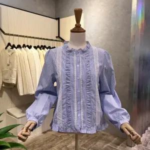 [대구백화점] [ab.f.z]크롭 레이스 프릴 블라우스(AOA2HB32D)