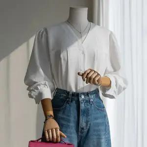 (안나앤플러스) A. 비올라 요루 핀턱 블라우스[셔츠D0217N03] 빅사이즈