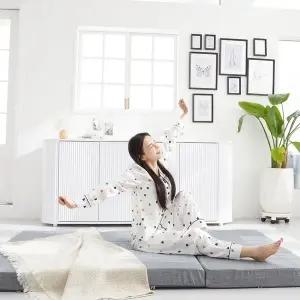 올폼 누베드 3단(메모리폼+HR폼)15cm 접이식토퍼 토퍼매트리스 사계절 카치온 커버 Q(퀸)