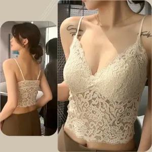 레이스 캡내장 크롭탑 나시 131-000059여성 나시티 끈나시 이너 크롭