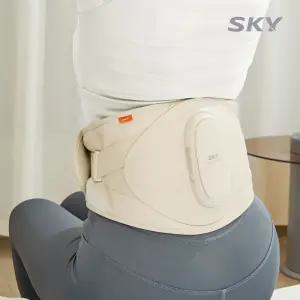 스카이 플래티넘 공기압 온열 진동 허리 복부 마사지기