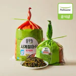 [풀무원] 사계절아삭포기김치4kg+열무김치2kg_생산직송