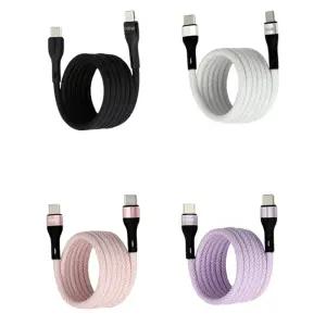 투에이비 마그네틱 꼬임방지 PD 100W C to C 초고속충전 케이블