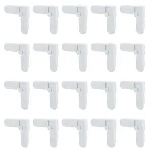 OGGOE 화면 프레임 모서리 부품 5/16인치 x 3/4인치 윈도우 교체용 흰색 플라스틱 슬라이딩/케이스 창문