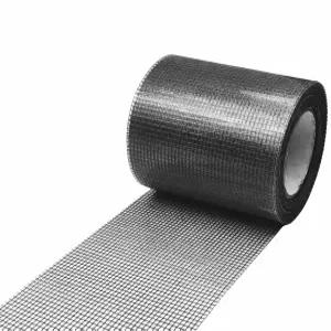 샤오피허우 창문 스크린 수리 테이프 3IN X 16.5FT (196IN) 및 도어 찢어짐 구멍을 위한 메쉬 수리(블랙)