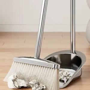 스텐 빗자루 쓰레받기 세트/학교/회사/미장원/매장/기숙사/쓰레받이/현관/사무실/방비/빚자루/쓰래받이