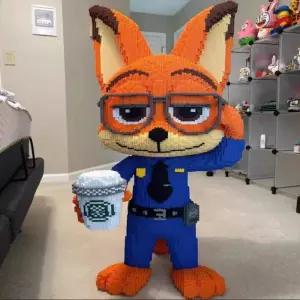 주토피아 키덜트 대형나노블록 조립 고난이도 닉 주디 초대형 미니블럭