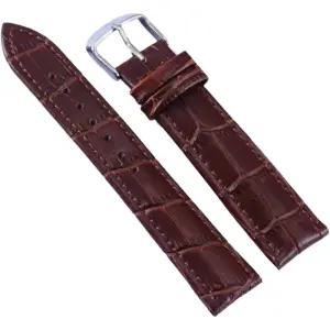 악어패턴 PU 인조가죽 시계줄 밴드 교체형 남녀공용 18mm 20mm 22mm 24mm