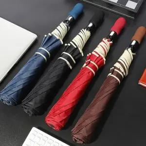 골프용 2단 접이식 견고한 가방 케이스 가죽 재질 튼튼한우산 2단우산 반자동우산