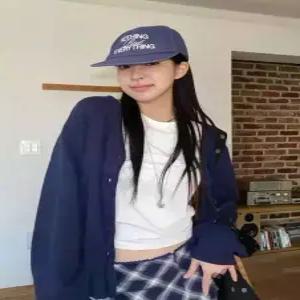 제너럴아이디어 generalideastandard 새들 숄더 세미 루즈 가디건 NAVY WBE3L04505