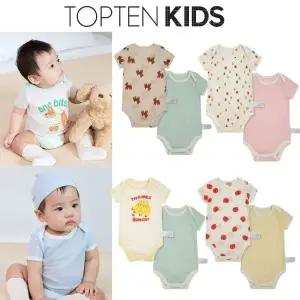 [탑텐키즈](김해점)(공용) 유아 [테스] 메쉬 바디수트 (반팔,2PACK) MOG5UI3306