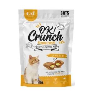 고양이 오케이 크런치 간식 시리얼 치킨게살 60g/냥이/애묘/스낵/캣간식/새끼/과자/간편/스넥/고양이용