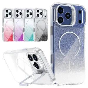 아이폰17 16 15 14 13 12 플러스 프로 맥스 에어 e 맥세이프 거치대 변색없는 투명 글리터 핸드폰 케이스