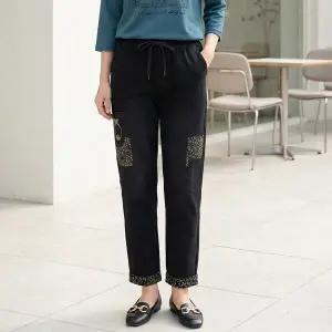 [엄마옷 로즈맘] 도경패치밴딩청바지