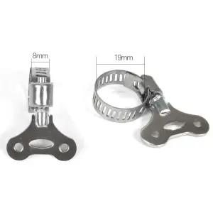 정원 수도꼭지 물호스 연결 클램프 간편조립 나비형 호스밴드2p 강력조임 밀봉