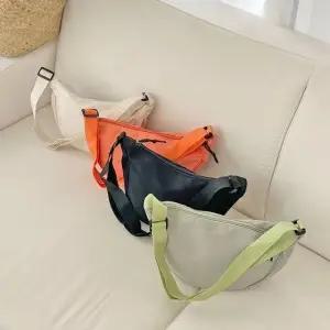 [샐코] 베이직 반달가방 2개세트 반달백 크로스백 캔버스백