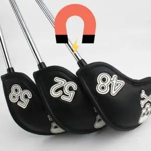 자석 웨지커버 48 50 52 54 56 58 60도 해골 블랙 샌드 아이언 가죽