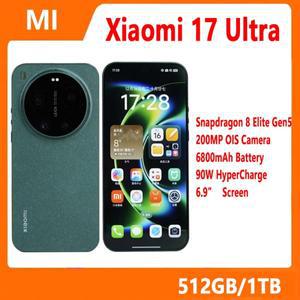 샤오미 17 울트라 중국 버전 스마트폰 스냅드래곤 8 엘리트 Gen5 AMOLED 라이카 200MP 울트라 90W 하